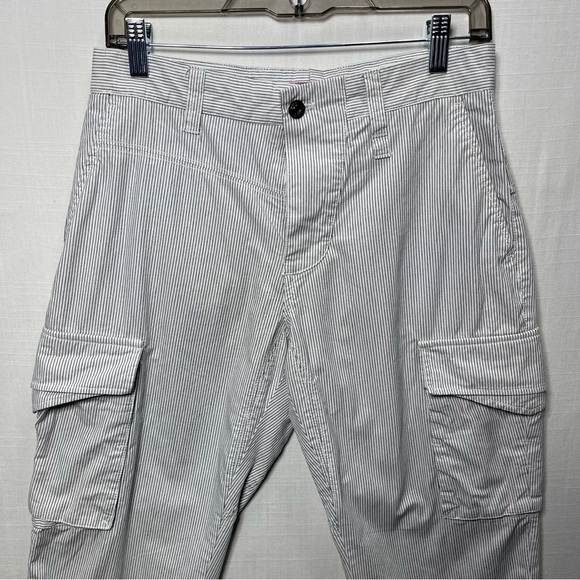 DR&N Do Rego & Novoa Cargo Capri Striped Pants Shorts Men's Size 30 - Picture 3 of 12